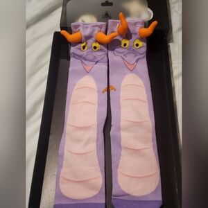 Disney Parks 3D Unisex Figment Socks NEW